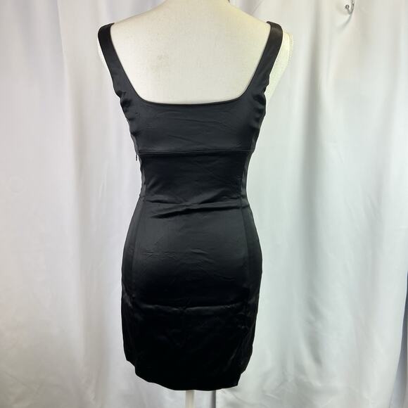 Aritzia Wilfred satin Mini Dress In Black Size 0 little black - Picture 8 of 15